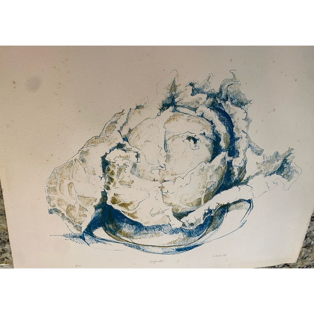 L. Logan, Cabbage Head, Screenprint, signed & numbered in pencil 4/12 Year 1978